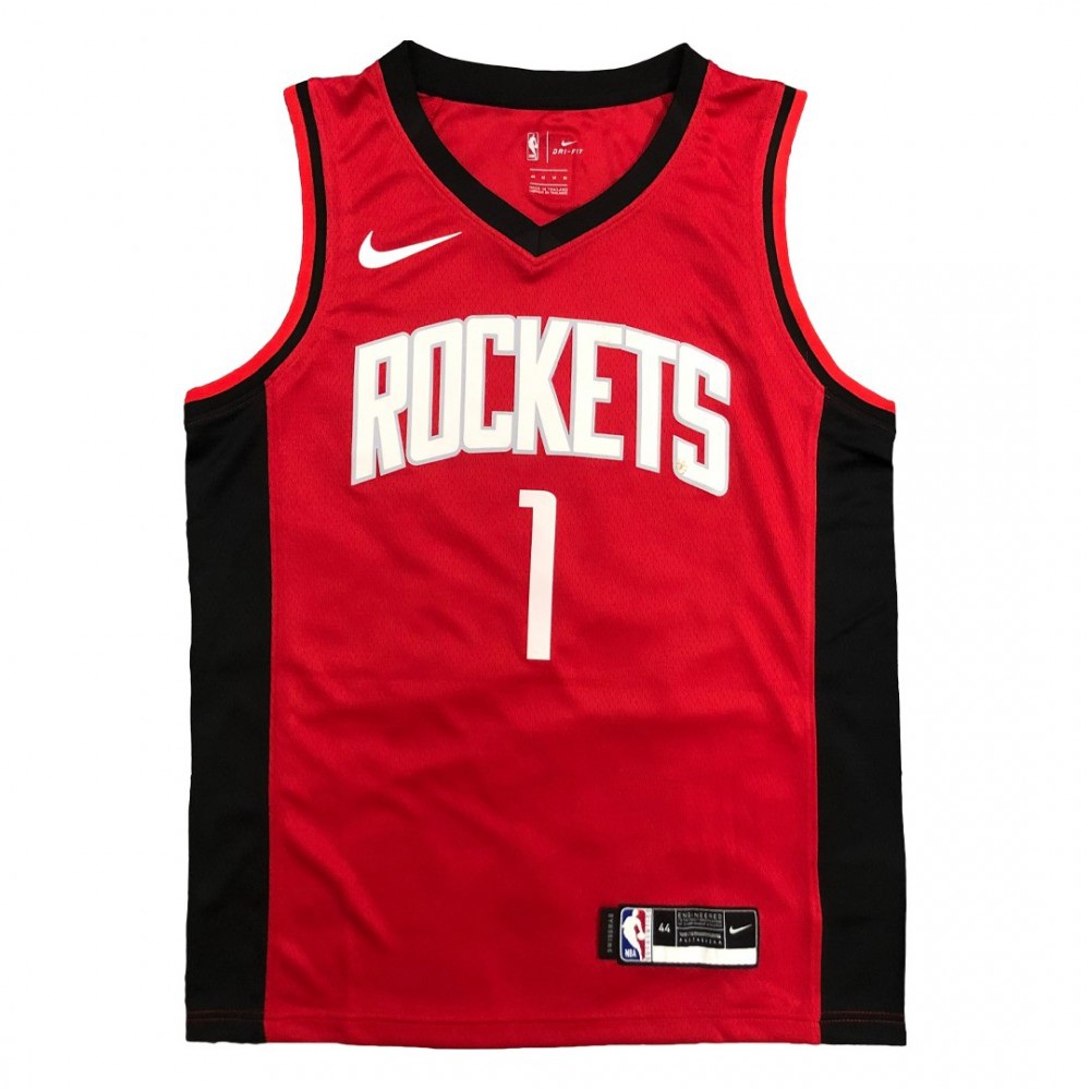 Men's Houston Rockets Tracy McGrady #1 Red Swingman Jersey - Icon Edition-Pro Kit Vault | Brand New 26/27 Sports Jerseys